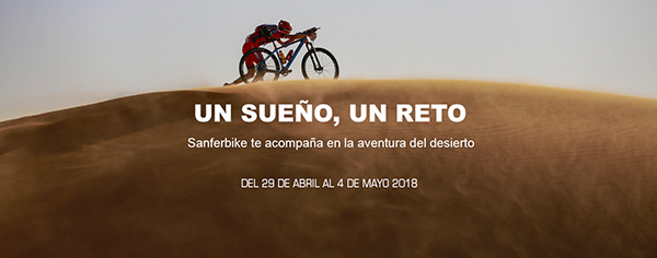 Sanferbike te acompaña en la aventura del desierto. Titan Desert 2018